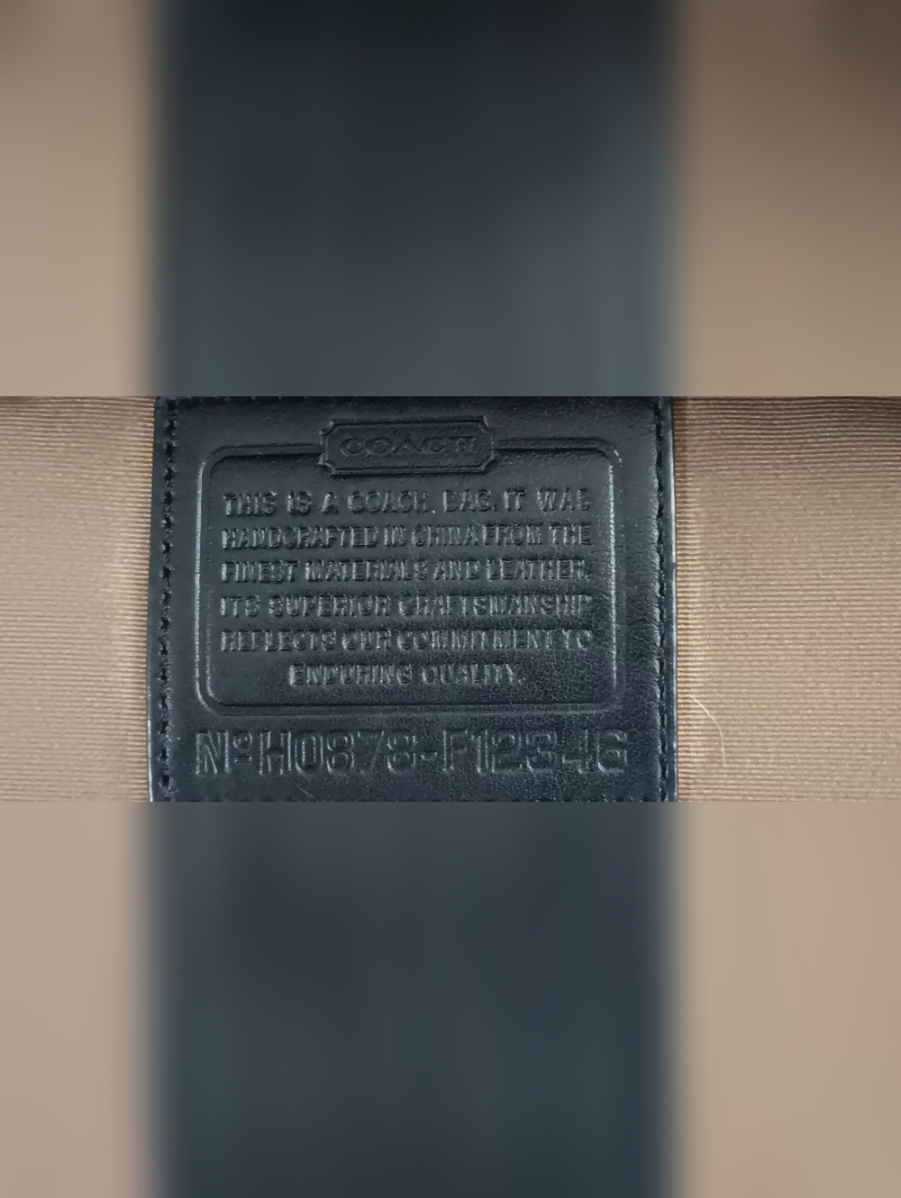 Coach Signature Gallery Tote with Leather Trim EUC - Picture 6 of 6